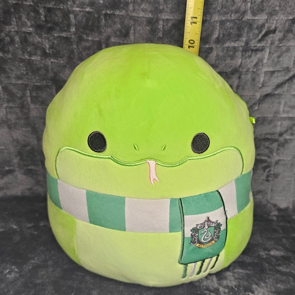Squishmallows Harry Potter Slytherin Snake Green Plush 10" Wizarding World